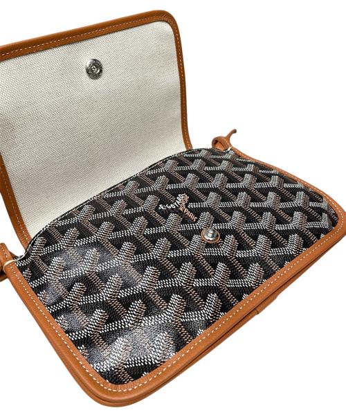 GOYARD（ゴヤール）GOYARD (ゴヤール) プリュメ ポーチウォレット ブラック×ブラウン サイズ:-の古着・服飾アイテム
