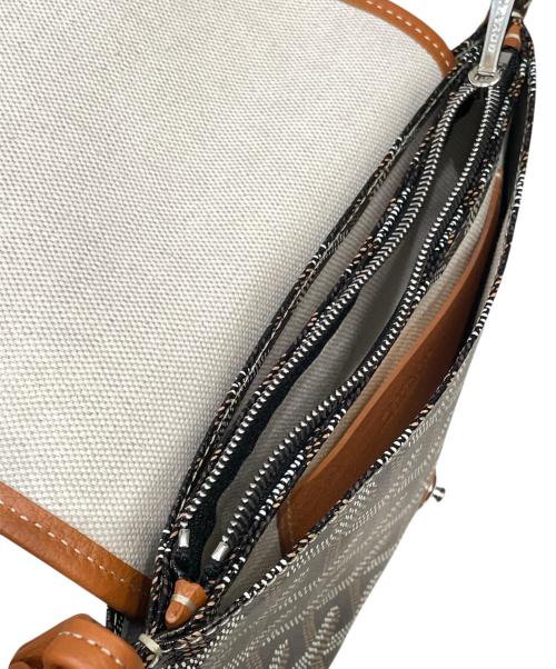 GOYARD（ゴヤール）GOYARD (ゴヤール) プリュメ ポーチウォレット ブラック×ブラウン サイズ:-の古着・服飾アイテム