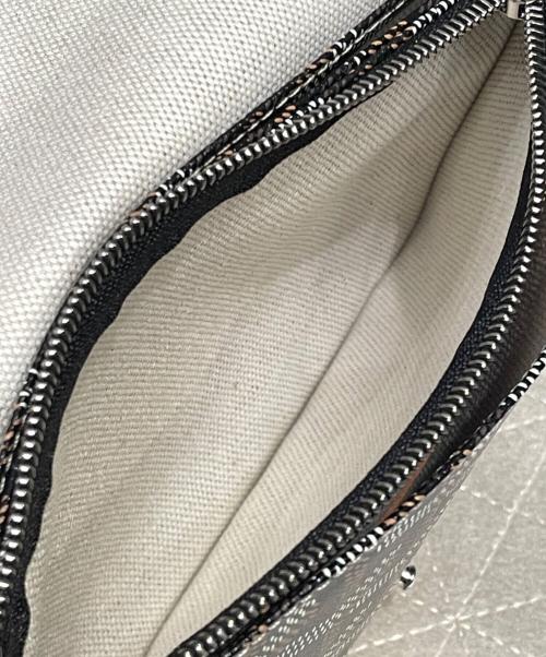 GOYARD（ゴヤール）GOYARD (ゴヤール) プリュメ ポーチウォレット ブラック×ブラウン サイズ:-の古着・服飾アイテム