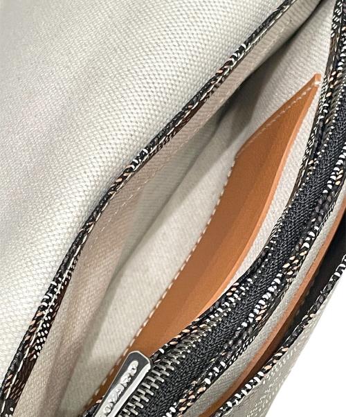 GOYARD（ゴヤール）GOYARD (ゴヤール) プリュメ ポーチウォレット ブラック×ブラウン サイズ:-の古着・服飾アイテム