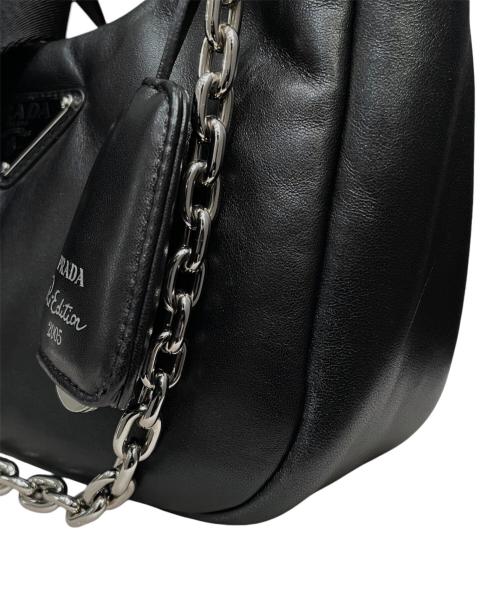 PRADA（プラダ）PRADA (プラダ) Re-Edition 2005/リエディション 2005 レザーショルダーバッグ ブラック サイズ:-の古着・服飾アイテム