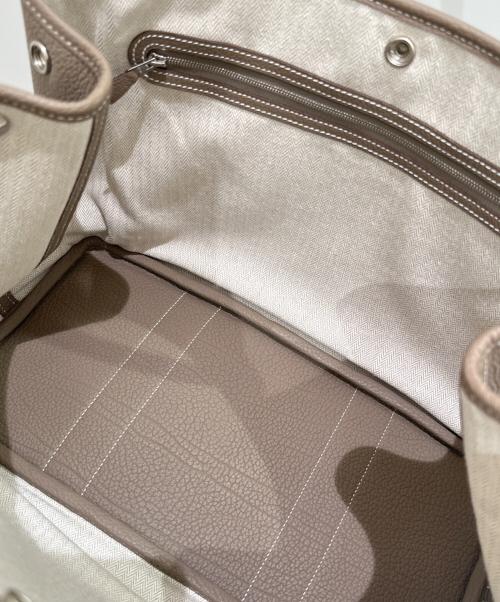 HERMES（エルメス）HERMES (エルメス) ガーデンパーティPM/エトゥープ/ネゴンダ/T刻印:2015年 エトゥープ サイズ:PMの古着・服飾アイテム