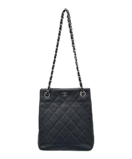 CHANEL（シャネル）CHANEL (シャネル) チェーンショルダーバッグ ブラック サイズ:20の古着・服飾アイテム