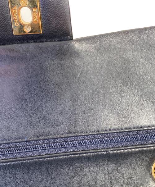 CHANEL（シャネル）CHANEL (シャネル) マトラッセ25 Wフラップチェーンショルダーバッグ ブラック サイズ:25の古着・服飾アイテム