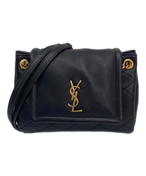 Saint Laurent Paris（サンローランパリ）Saint Laurent Paris (サンローランパリ) YSLキルティングチェーンショルダーバッグ ブラックの古着・服飾アイテム