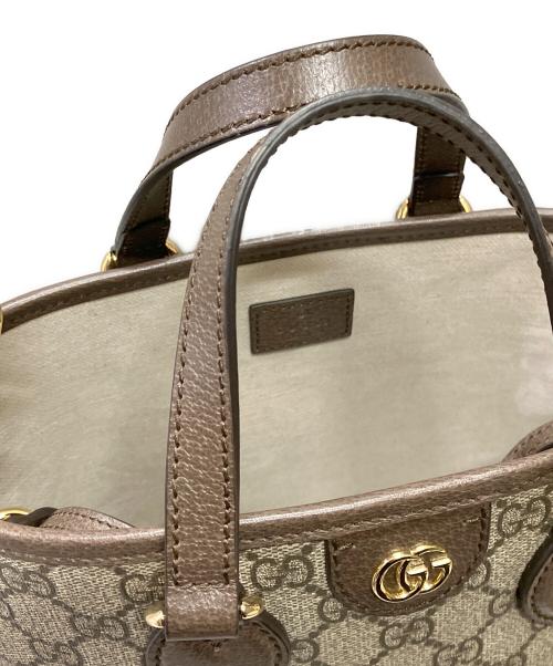GUCCI（グッチ）GUCCI (グッチ) オフィディア スモール トートバッグ/GGスプリーム ベージュ サイズ:ミニの古着・服飾アイテム