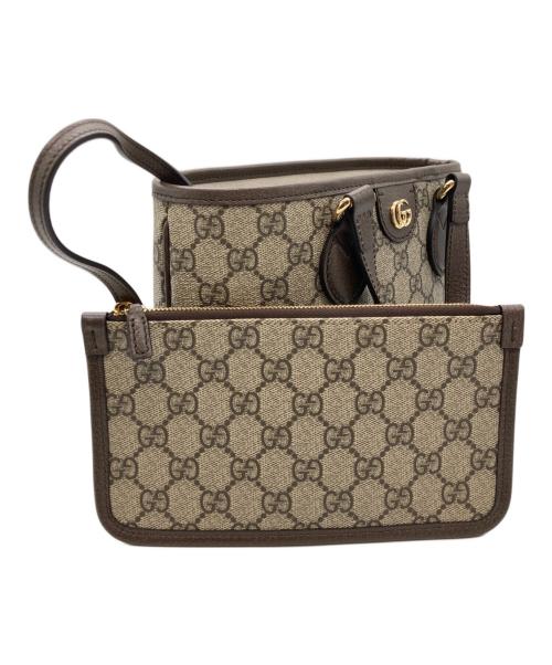 GUCCI（グッチ）GUCCI (グッチ) オフィディア スモール トートバッグ/GGスプリーム ベージュ サイズ:ミニの古着・服飾アイテム