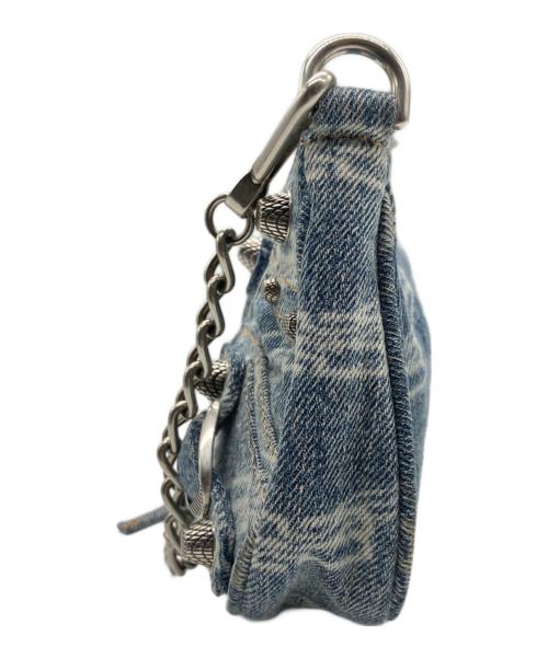 BALENCIAGA（バレンシアガ）BALENCIAGA (バレンシアガ) LE CAGOLE ミニ デニムショルダーバッグ インディゴ サイズ:ミニ/mininの古着・服飾アイテム