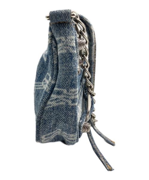 BALENCIAGA（バレンシアガ）BALENCIAGA (バレンシアガ) LE CAGOLE ミニ デニムショルダーバッグ インディゴ サイズ:ミニ/mininの古着・服飾アイテム