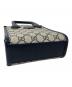 中古・古着 GUCCI (グッチ) 2WAYショルダーバッグ ネイビー×ベージュ：125000円