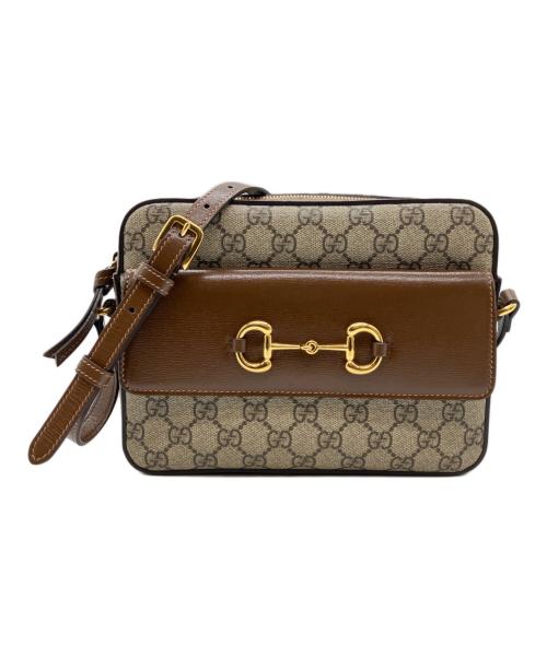GUCCI（グッチ）GUCCI (グッチ) グッチ ホースビット 1955 スモール カメラバッグ ベージュ サイズ:スモールの古着・服飾アイテム