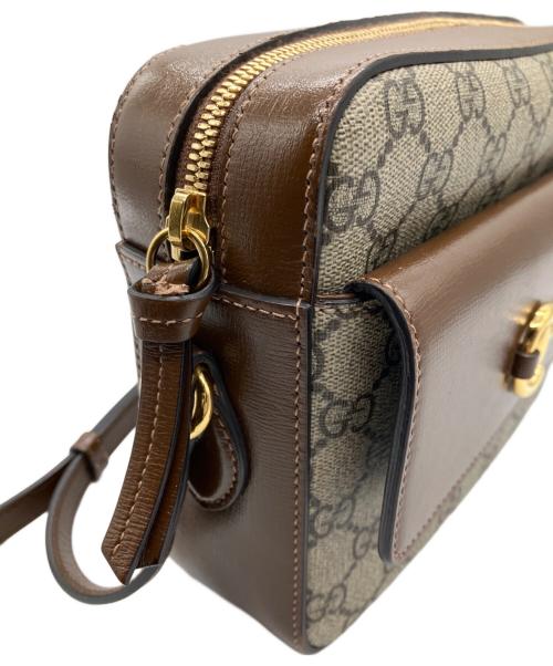 GUCCI（グッチ）GUCCI (グッチ) グッチ ホースビット 1955 スモール カメラバッグ ベージュ サイズ:スモールの古着・服飾アイテム