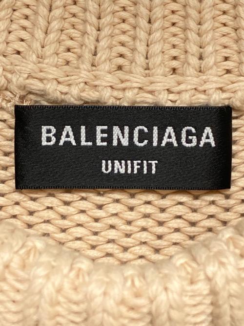 BALENCIAGA（バレンシアガ）BALENCIAGA (バレンシアガ) エンブロイダリーオーバーサイズニット ベージュ サイズ:XSの古着・服飾アイテム