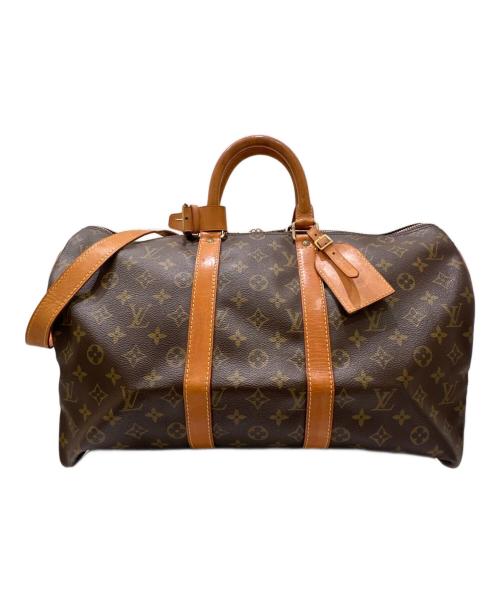 LOUIS VUITTON（ルイ ヴィトン）LOUIS VUITTON (ルイ ヴィトン) キーポル・バンドリエール 45 M41418 ブラウン サイズ:45の古着・服飾アイテム