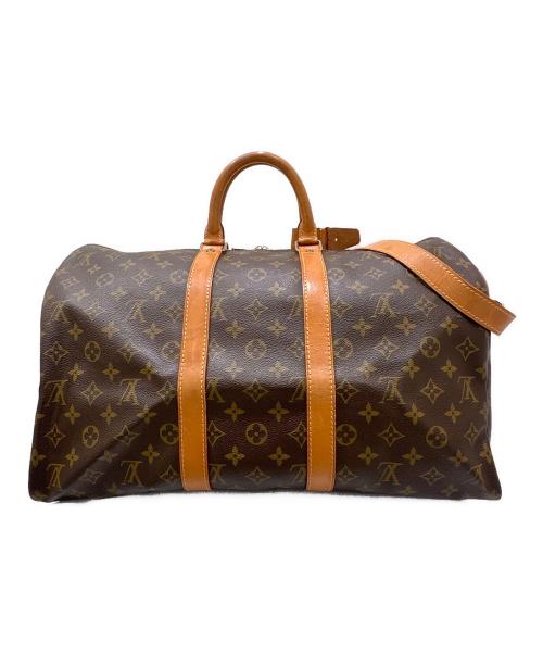 LOUIS VUITTON（ルイ ヴィトン）LOUIS VUITTON (ルイ ヴィトン) キーポル・バンドリエール 45 M41418 ブラウン サイズ:45の古着・服飾アイテム