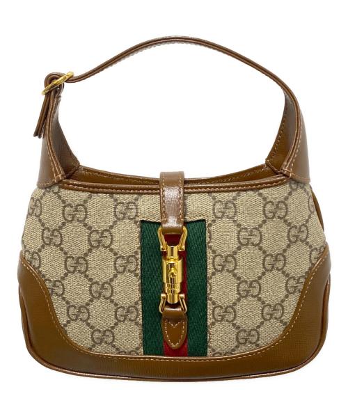 GUCCI（グッチ）GUCCI (グッチ) GGスプリーム　ジャッキー1961/ショルダーバッグ ベージュ サイズ:ミニ/mininの古着・服飾アイテム