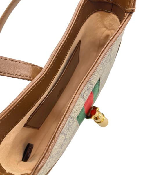 GUCCI（グッチ）GUCCI (グッチ) GGスプリーム　ジャッキー1961/ショルダーバッグ ベージュ サイズ:ミニ/mininの古着・服飾アイテム