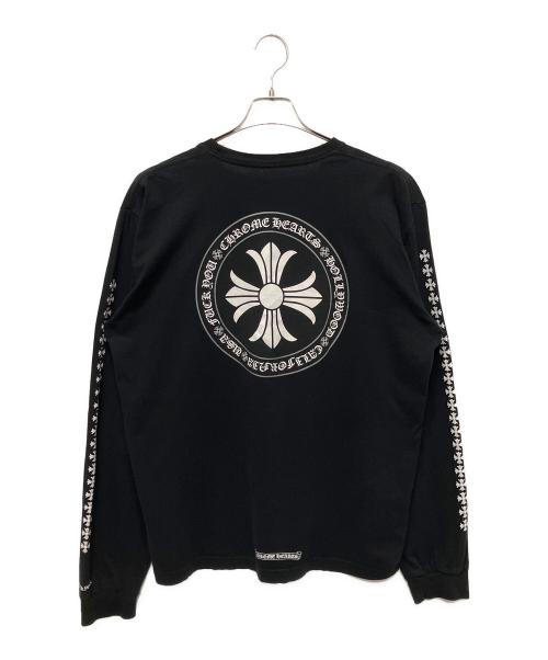 CHROME HEARTS（クロムハーツ）CHROME HEARTS (クロムハーツ) CHプラス サークルロゴ ロングスリーブカットソー ブラック サイズ:XLの古着・服飾アイテム