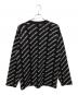 BALENCIAGA (バレンシアガ)  BALENCIAGA ロゴジャカード コットン カーディガン ブラック サイズ:2：80000円