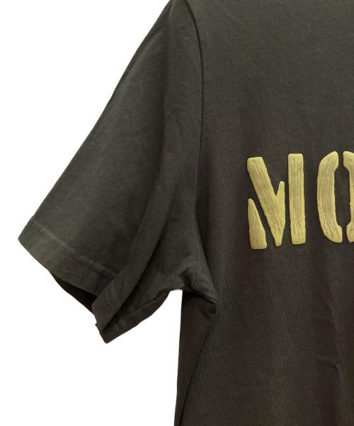 MONCLER（モンクレール）MONCLER (モンクレール) ラバーロゴ Tシャツ ブラック サイズ:Mの古着・服飾アイテム