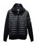 MONCLER（モンクレール）の古着「MAGLIA/ダウン切替ジップパーカー」｜ブラック