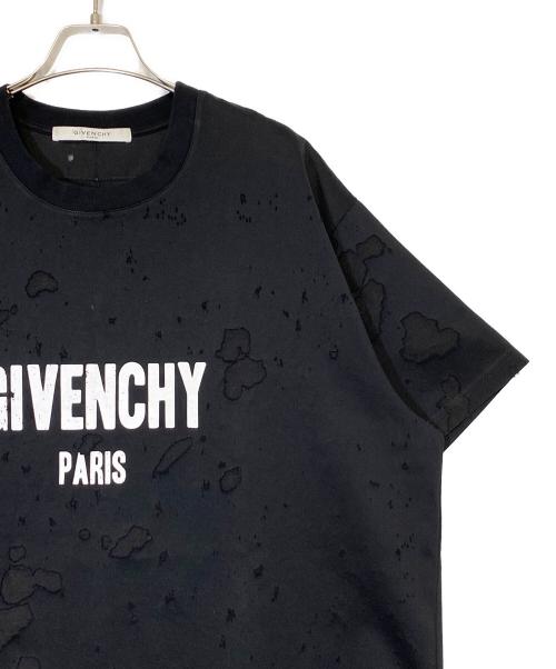 GIVENCHY（ジバンシィ）GIVENCHY (ジバンシィ) デストロイ加工Tシャツ ブラック サイズ:Lの古着・服飾アイテム