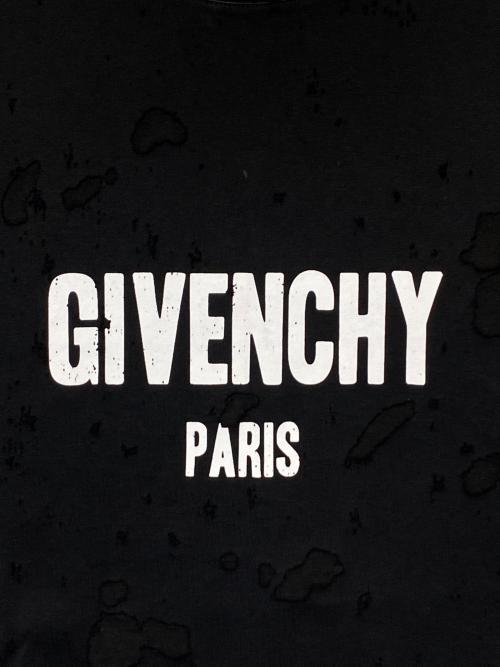 GIVENCHY（ジバンシィ）GIVENCHY (ジバンシィ) デストロイ加工Tシャツ ブラック サイズ:Lの古着・服飾アイテム
