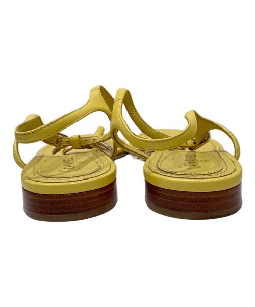 CHANEL（シャネル）CHANEL (シャネル) トングサンダル イエロー サイズ:38の古着・服飾アイテム