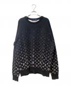 LOUIS VUITTONルイ ヴィトン）の古着「21AW モノグラムグラディエントニット」｜ブラック