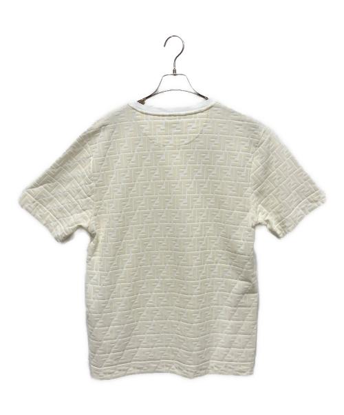 FENDI（フェンディ）FENDI (フェンディ) ズッカ柄Tシャツ/FFロゴTシャツ アイボリー サイズ:Sの古着・服飾アイテム