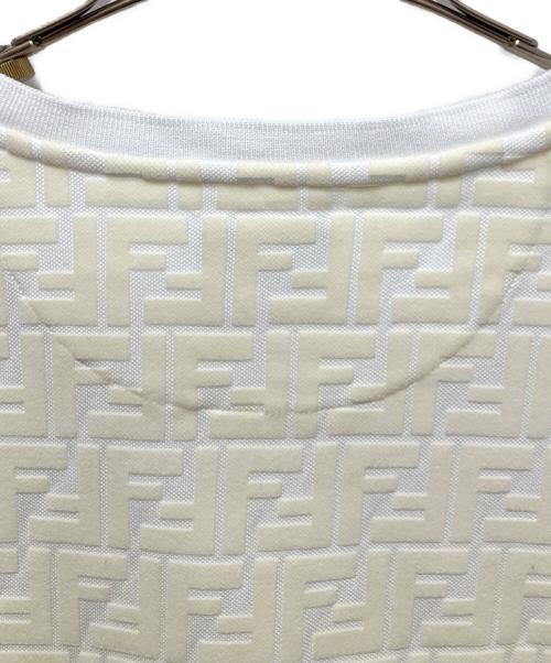 FENDI（フェンディ）FENDI (フェンディ) ズッカ柄Tシャツ/FFロゴTシャツ アイボリー サイズ:Sの古着・服飾アイテム
