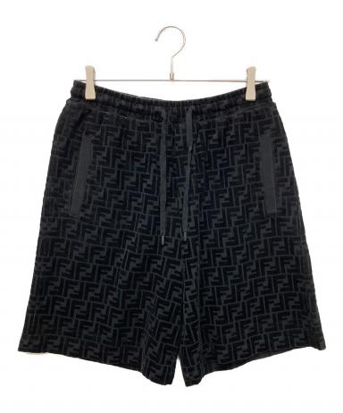 中古・古着通販】FENDI (フェンディ) ズッカ柄ベロアハーフパンツ