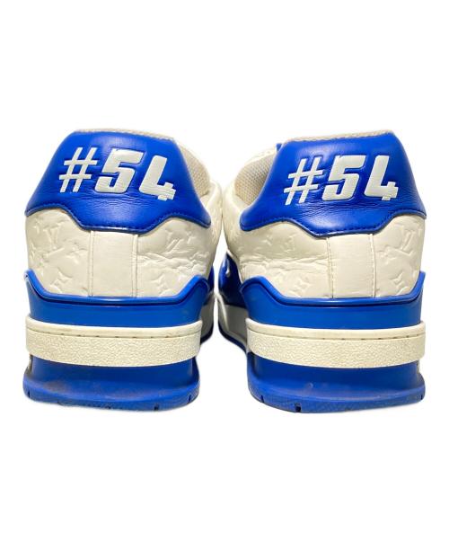 LOUIS VUITTON（ルイ ヴィトン）LOUIS VUITTON (ルイ ヴィトン) LVトレイナーラインスニーカー ブルー×ホワイト サイズ:9の古着・服飾アイテム