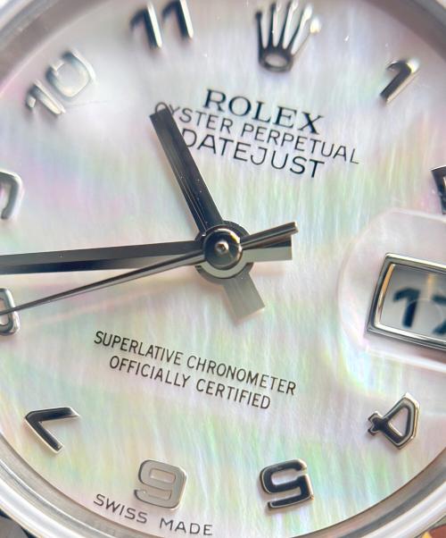ROLEX（ロレックス）ROLEX (ロレックス) Datejust 26 デイトジャスト Ref.179174NA シェル文字盤 シェル文字盤 サイズ:26.0mm/14.0cmの古着・服飾アイテム