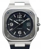 BELL&ROSSベルアンドロス）の古着「BR05 Black Steel BR05 ブラックスティール Ref:BR05 黒文字盤」