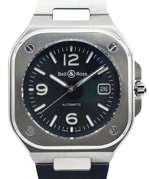 BELL&ROSS（ベルアンドロス）BELL&ROSS (ベルアンドロス) BR05 Black Steel BR05 ブラックスティール Ref:BR05 黒文字盤 サイズ:40mm/20cmの古着・服飾アイテム