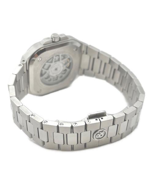 BELL&ROSS（ベルアンドロス）BELL&ROSS (ベルアンドロス) BR05 Black Steel BR05 ブラックスティール Ref:BR05 黒文字盤 サイズ:40mm/20cmの古着・服飾アイテム