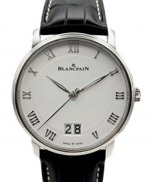 BLANCPAIN（ブランパン）の古着「Villeret Grande Date ヴィルレ ラージデイト Ref:669-1127-55B 白文字盤 40mm」