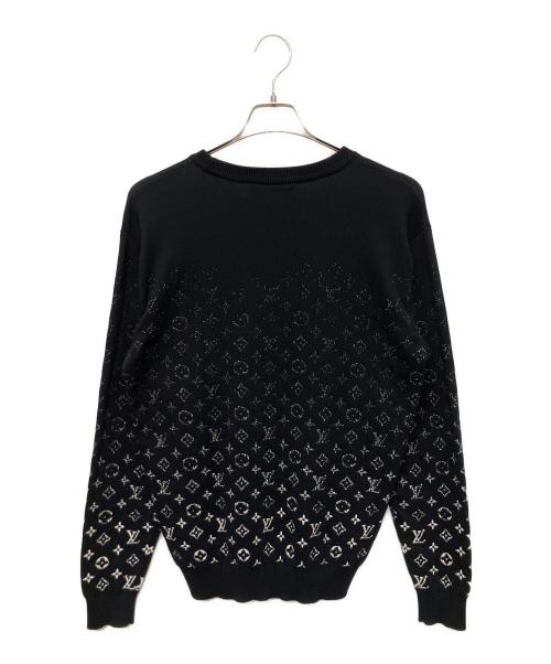 LOUIS VUITTON（ルイ ヴィトン）LOUIS VUITTON (ルイ ヴィトン) モノグラムグラディエントニット ブラック サイズ:Sの古着・服飾アイテム