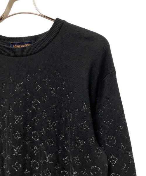 LOUIS VUITTON（ルイ ヴィトン）LOUIS VUITTON (ルイ ヴィトン) モノグラムグラディエントニット ブラック サイズ:Sの古着・服飾アイテム