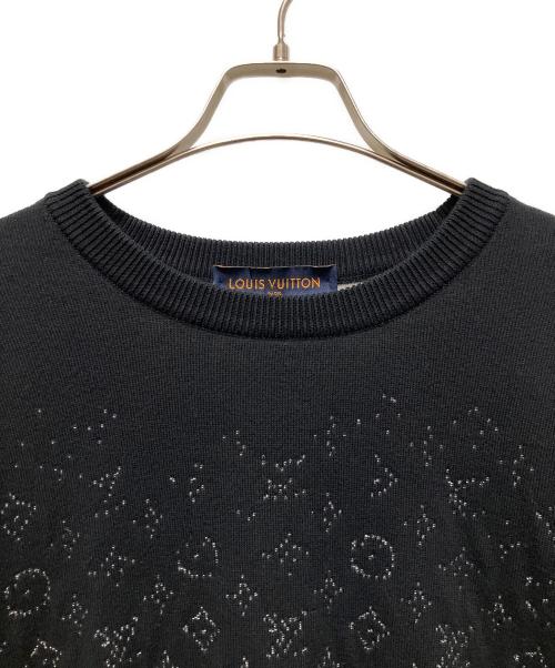 LOUIS VUITTON（ルイ ヴィトン）LOUIS VUITTON (ルイ ヴィトン) モノグラムグラディエントニット ブラック サイズ:Sの古着・服飾アイテム