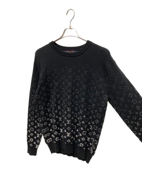 LOUIS VUITTON（ルイ ヴィトン）LOUIS VUITTON (ルイ ヴィトン) モノグラムグラディエントニット ブラック サイズ:Sの古着・服飾アイテム