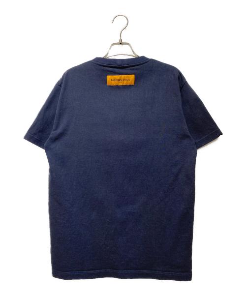 LOUIS VUITTON（ルイ ヴィトン）LOUIS VUITTON (ルイ ヴィトン) LVフラワーステッチTシャツ ネイビー サイズ:Sの古着・服飾アイテム