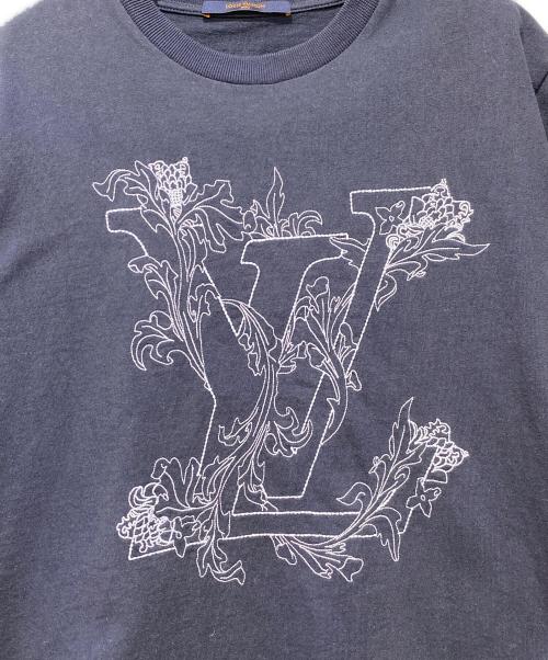LOUIS VUITTON（ルイ ヴィトン）LOUIS VUITTON (ルイ ヴィトン) LVフラワーステッチTシャツ ネイビー サイズ:Sの古着・服飾アイテム