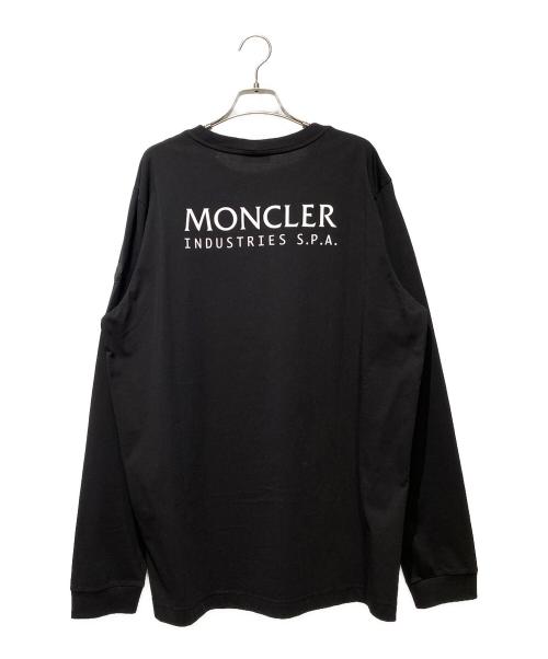 MONCLER（モンクレール）MONCLER (モンクレール) ロゴロングスリーブTシャツ ブラック サイズ:XLの古着・服飾アイテム