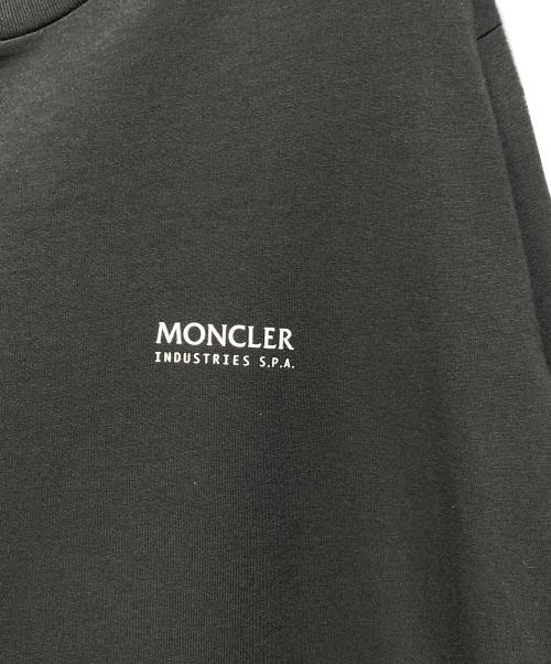MONCLER（モンクレール）MONCLER (モンクレール) ロゴロングスリーブTシャツ ブラック サイズ:XLの古着・服飾アイテム