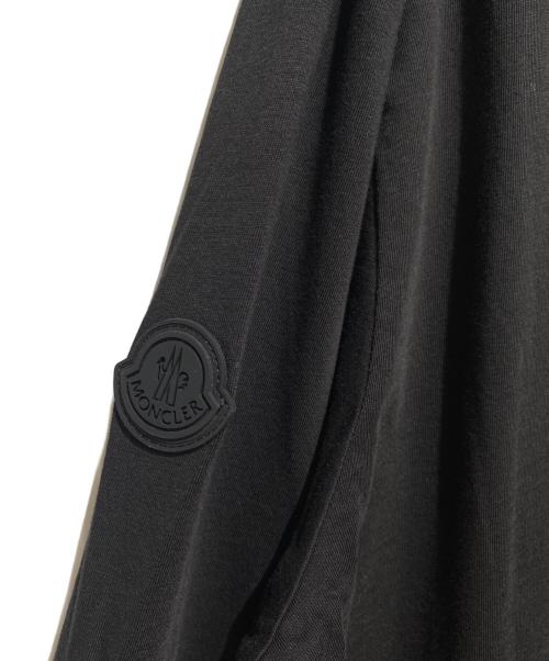 MONCLER（モンクレール）MONCLER (モンクレール) ロゴロングスリーブTシャツ ブラック サイズ:XLの古着・服飾アイテム