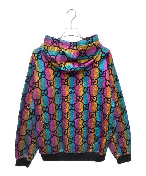 GUCCI（グッチ）GUCCI (グッチ) GG Pattern Cotton Parker /GGパターンオーロラパーカー マルチカラー サイズ:Sの古着・服飾アイテム