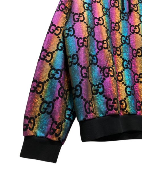 GUCCI（グッチ）GUCCI (グッチ) GG Pattern Cotton Parker /GGパターンオーロラパーカー マルチカラー サイズ:Sの古着・服飾アイテム