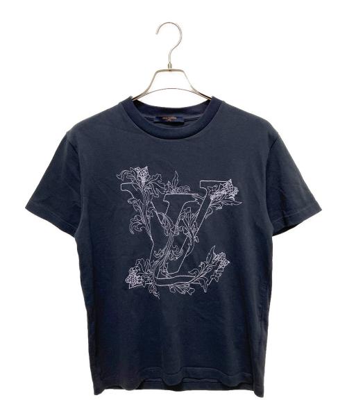 LOUIS VUITTON（ルイ ヴィトン）LOUIS VUITTON (ルイ ヴィトン) LVフラワーステッチTシャツ ネイビー サイズ: XSの古着・服飾アイテム